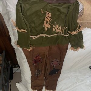 Wizard of Oz Brown and Green Scarecrow Costume (Kids)